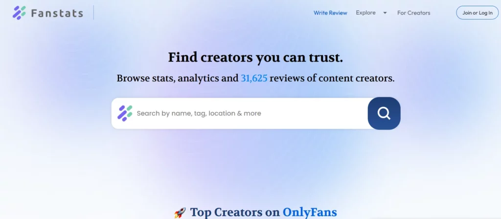 Fanstats: OnlyFans Search Engine