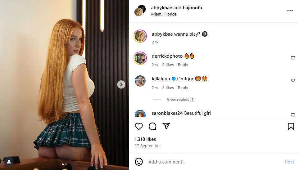 Abby teen onlyfans Instagram page