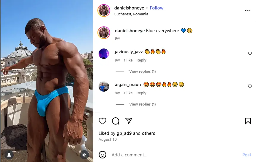 Daniel Shoneye Instagram post