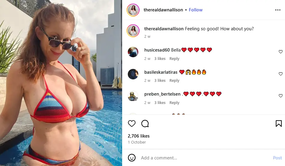dawn alison Instagram account