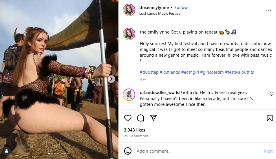 Emily Lynne Instagram post