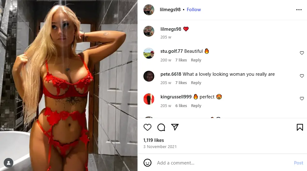 Lil Megs Instagram post