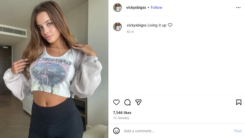 Vickyxbigss Instagram account