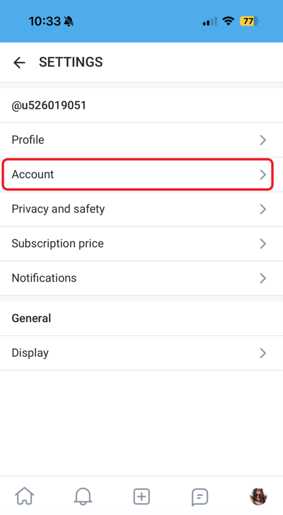how to delete an account on onlyfans on iOS