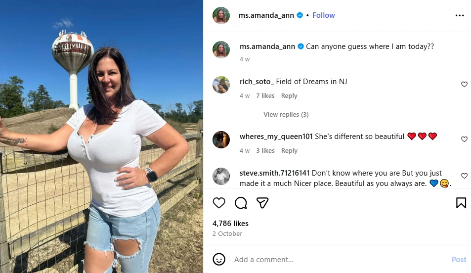 Miss Amanda Ann's Instagram post