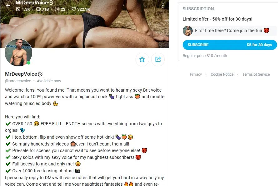 Mr.DeepVoice OnlyFans account