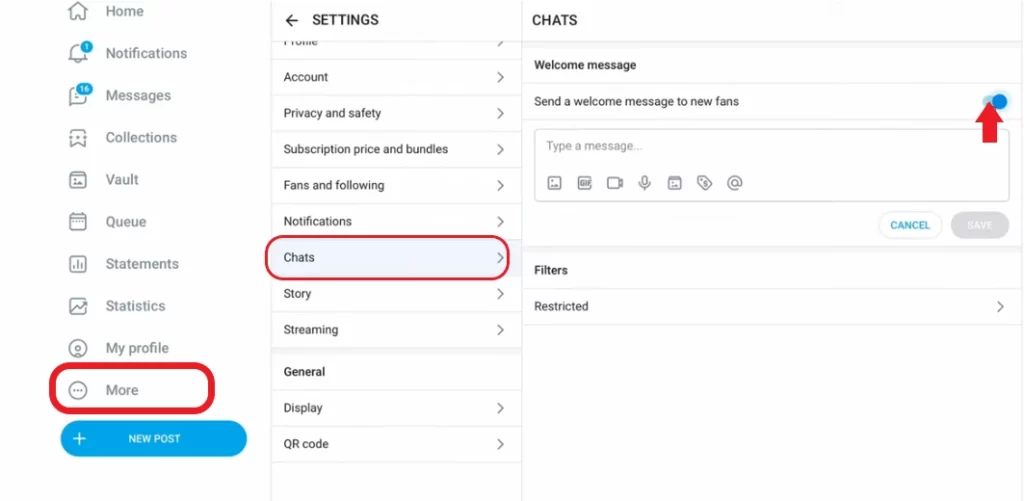 writing a welcome message