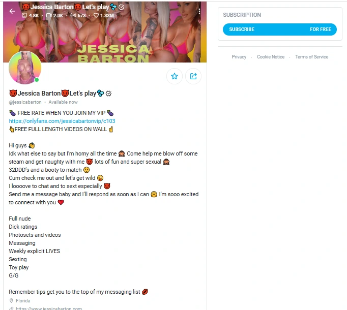 jessica barton on onlyfans